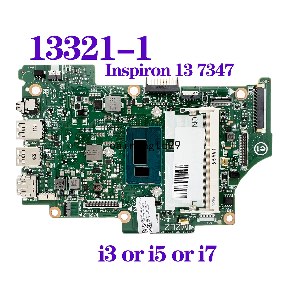 13321-1 Mainboard For Dell Inspiron 13 7347 Laptop Motherboard i3