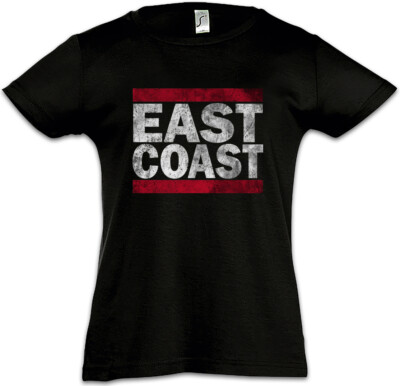 EAST COAST Kids Girls T-Shirt Run Fun Shirt DMC USA New City Band Side West