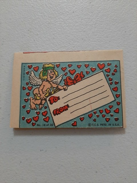 1971 Topps Nasty Valentines Notes #14 of 30 Art Spiegelman ...