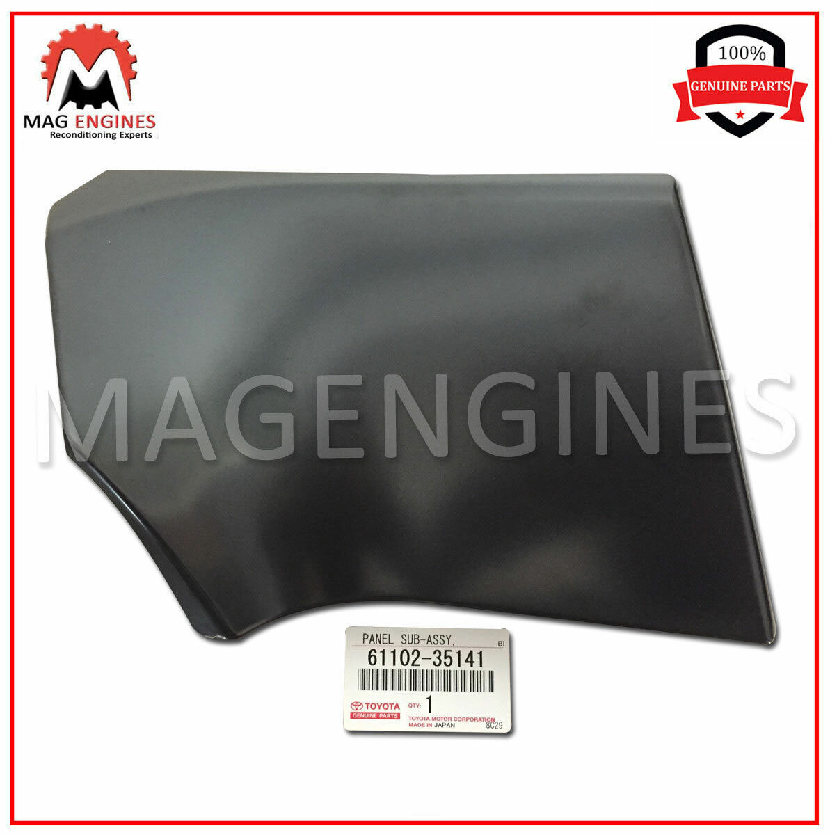 6110235141 Genuine Toyota Panel Front Fender Side Upper LH
