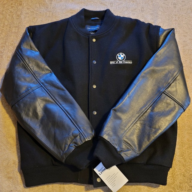 University of New Mexico Lobos Mens Letterman Type Jacket Wool Leather