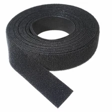 VELCRO® Brand Reusable ONE-WRAP® Tape Strap Dbl Sided 1.5" x12ft. (4yards) Black