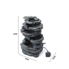Large Patio Statues LED Fountain Garden Water Feature Indoor Outdoor with Lights