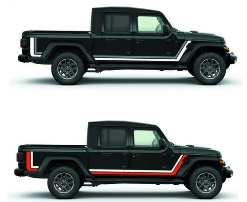 Graphics Racing Stripe Car Sticker Kit For Jeep Gladiator 2Sides Vinyl Decals - Bild 5 von 11