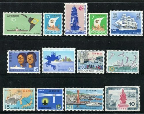 Mint Never Hinged/MNH Postage Japan Transportation Postal Stamps
