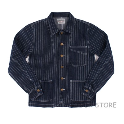 Railroad Denim Jacket Vintage Striped 