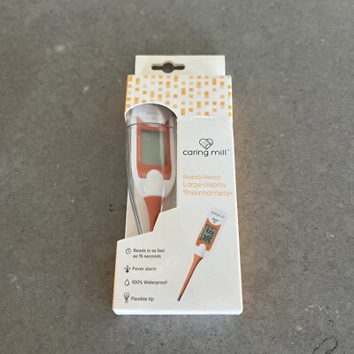 Caring Mill Rapid Read Thermometer W/ Large Display | New W/ Fast Shipping!