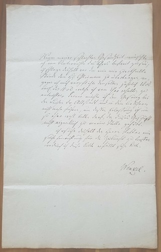 Uralter Brief (?) in altdeutscher Schrift, Preussen (?) - Bild 1 von 2