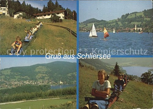 72533581 Schliersee mit Rutschbahn und Alpenroller Schliersbergalm Schliersee