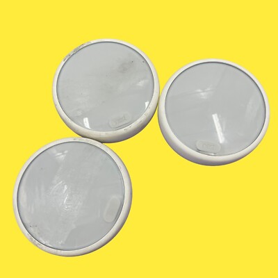 Lot of 3 FOR PARTS A0063 Google Nest Thermostat E T4000ES White #3322 Z65/79