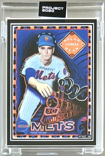 TOPPS PROJECT 2020 #52 NOLAN RYAN HOF by EFDOT HOF 1969 METS #533 FREE SHIPPING