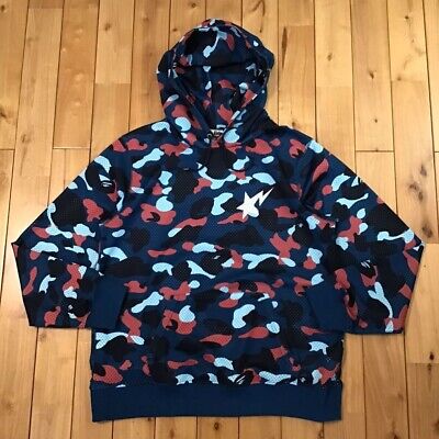 BAPE  MULTI CAMO MESH PULLOVER HOODIE