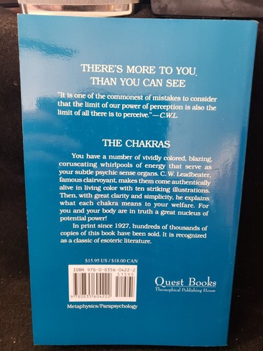 The Chakras by C.W. Leadbeater esoteric theosophy - Imagen 2 de 2