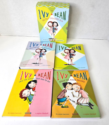 The Ivy and Bean Secret Treasure Box 3 Book Set Hidden Journal Book Kids Humor
