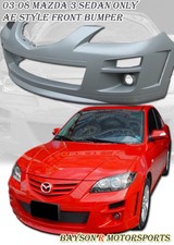 Fits 04-09 Mazda 3 Ae-style Front Bumper Fog Lights