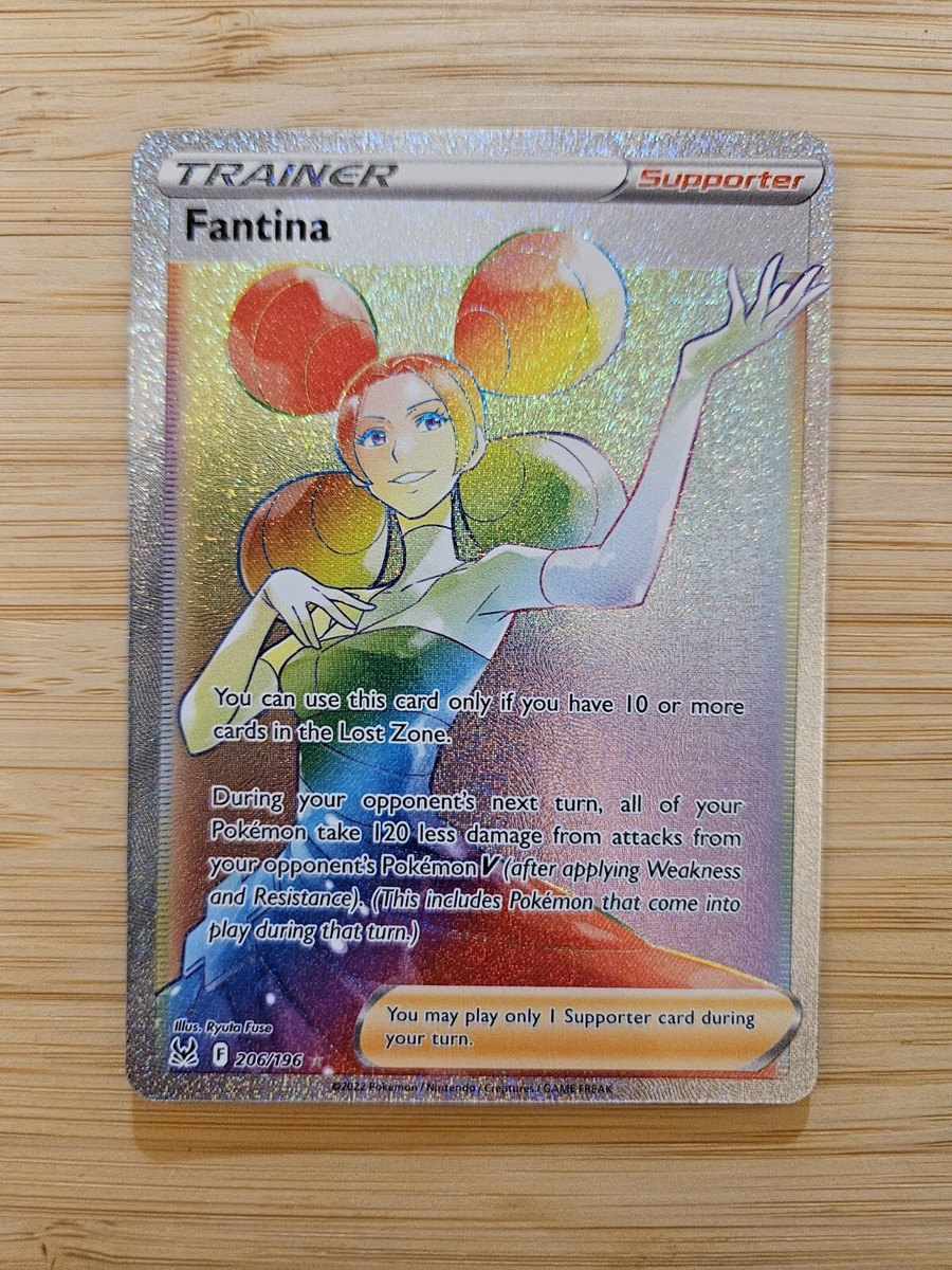 fantina pokemon card POKMON GAME s11 124/100 HR 206/196 / Secret Rare Card Type / HP / Stage 2022 Pokemon Sword & Shield