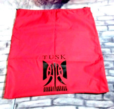 Tusk Drawstring Handbag Dust Cover Storage Bag 23"x15.5" Silky Red Black Letters
