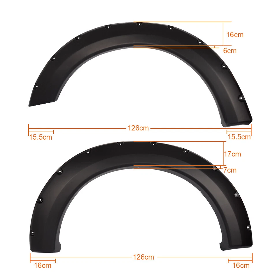 Fender Flares Pocket Rivet Bolt Style 4Pcs Fit For Ford F150 04 - 08 2006 Smooth - Image 2 of 4