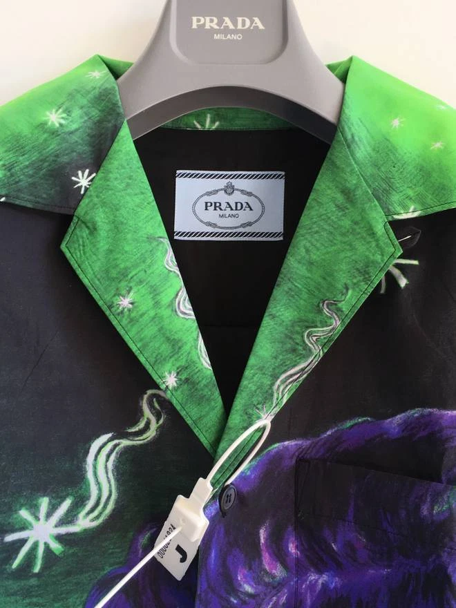 Prada Impossible True love Bowling shirt A W 18 Cleopatra