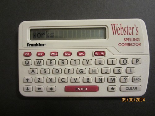 Franklin Webster's Spelling Corrector Model NCS-100 With Users Guide - Picture 2 of 4