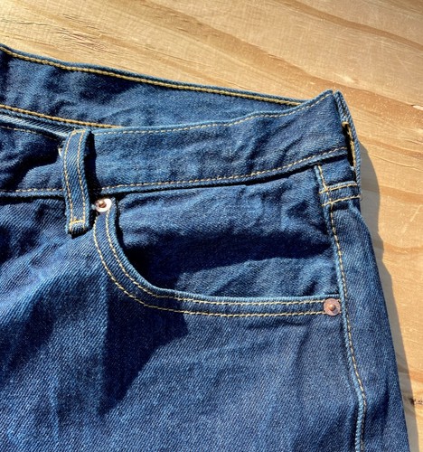 Vintage Levi's 501 Jeans Denim Blue Men's Size 38x30 Cotton 100% Button Fly - Picture 4 of 9