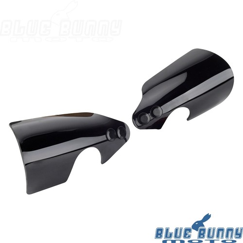 Pair Black Handguard Shield Deflector For Harley Breakout FXBR Fat Bob 114 FXFBS - Picture 4 of 9