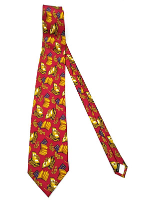 1680 )  ANDRE CLAUDE CANOVA  MEN'S  TIE   100% SILK MADE IN FRANCE