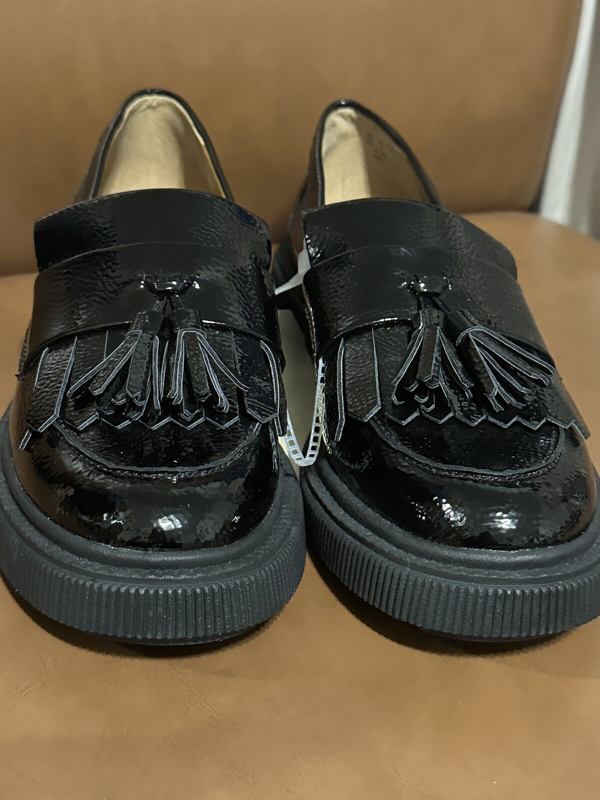 SAOLA Mocassini donna Franco Sarto L Jack neri taglia 8M suola a strappo accento nappa