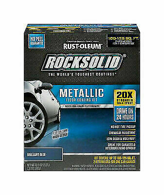 Rust-Oleum ROCKSOLID 299745 Metallic Floor Coating Kit Brilliant