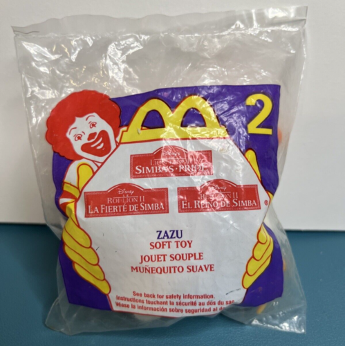 Sealed 1998 Disney's Lion King - Simba's Pride - Zazu Plush - McDonald's Toy #2