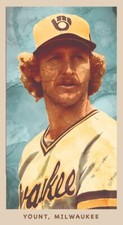 Robin Yount Original ACEO Tobacco Sketch Art Card Limited Edition Numbered 2/10