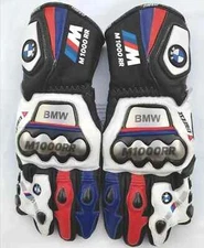 BMW M1000RR Motorcycle Motorbike Racing Leather Gloves BMW Motorrad Riding Gants