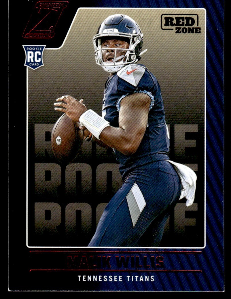 2022 Zenith Red Zone Malik Willis RC Tennessee Titans #103