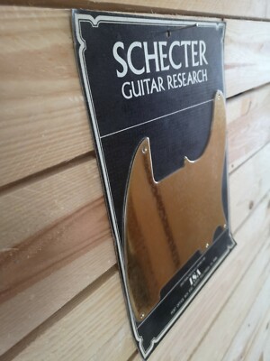 Schecter Guitar Research Tele Telecaster Pickguard Brass Vintage, NOS, Esquire