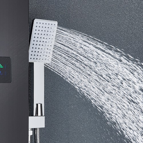 Duschpaneel Edelstahl LED Duschset Regendusche Duscharmatur Massage Duschsäule - Bild 105 von 200