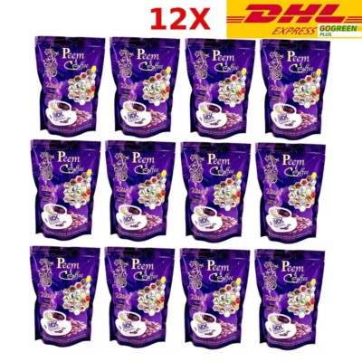 Peem Coffee Herbs 39 In 1 Instant Coffee Mix Powder for Healthy lover 12X