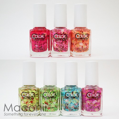 Color Club - Nailmoji Neon Collection - Emoji Glitter Pink Blue Nail Polish 15ml - Picture 2 of 43