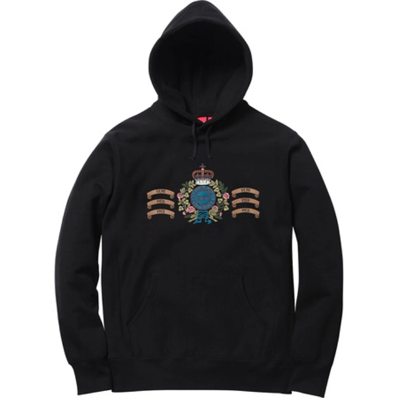 Supreme   Crest   Sweat à capuche   Sweat shirt   Noir   Moyen