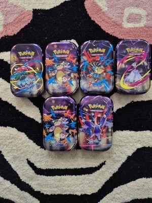6x Pokémon Mega Entwicklung Mini Tins | LEER / EMPTY | Ideal zur Aufbewahrung
