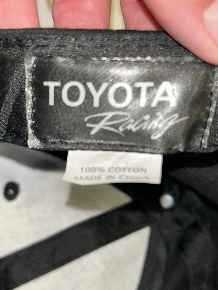 Gorra de béisbol vintage años 90 Toyota Racing negra ajustable Foto 3 de 4