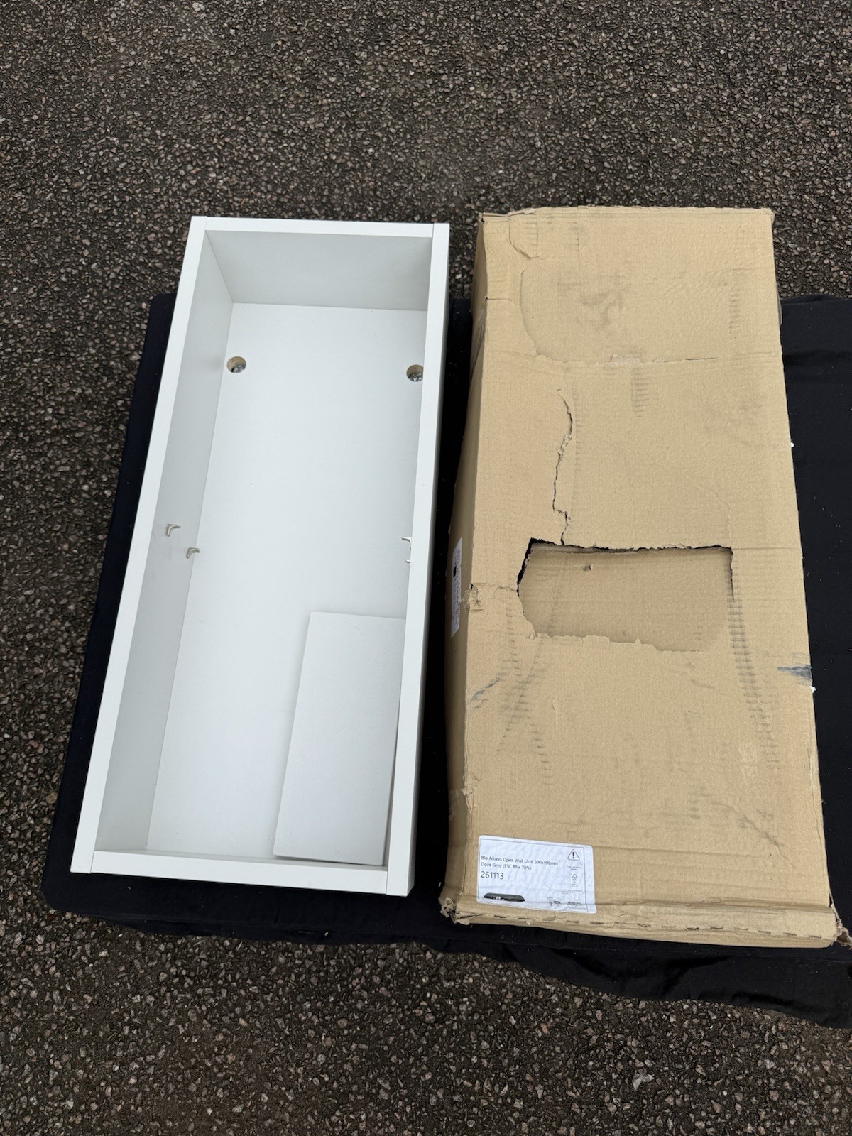 IFLO Aliano Open Wall Unit 300 X 190 mm Dove Grey 261113