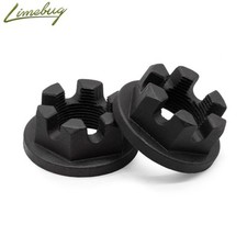 Classic Rear Axle Driveshaft Flanged Castle Driveshaft Hub Nut Pair VW
