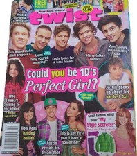 Twist Magazine Oct 2012 Justin Bieber Taylor Swift One Direction Poster BTR 