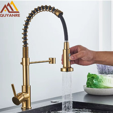 Monobloc Modern Kitchen Sink Mixer Taps with Pull Out Hose Spray Single LeverTap