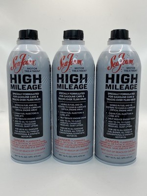 (3X) Sea Foam High Mileage Motor Fuel and Oil Treatment - 16 Oz HM16 - Seafoam
