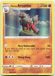 Hisuian Arcanine 084/196 Holo Rare Lost Origin