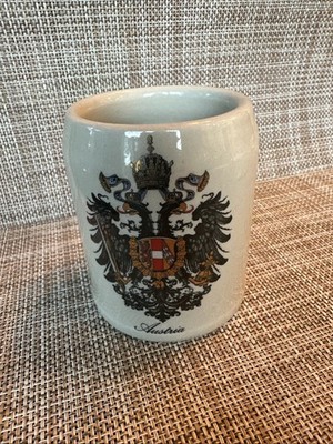Austria Coat Of Arms Stoneware Beer Stein Point 25 L