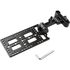 CAMVATE Adjustable Battery Support with Cheese Plate for 15mm Rod Railblock Syst