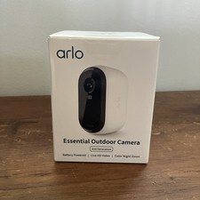 NIB Arlo Essential Outdoor Wireless Security Camera HD 1080p 2nd Gen VMC2050