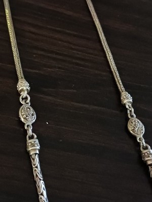  Sarda, Artisans Of Bali, Sterling, Hand Crafted Neck Chain  Necklace 26''-30'' 